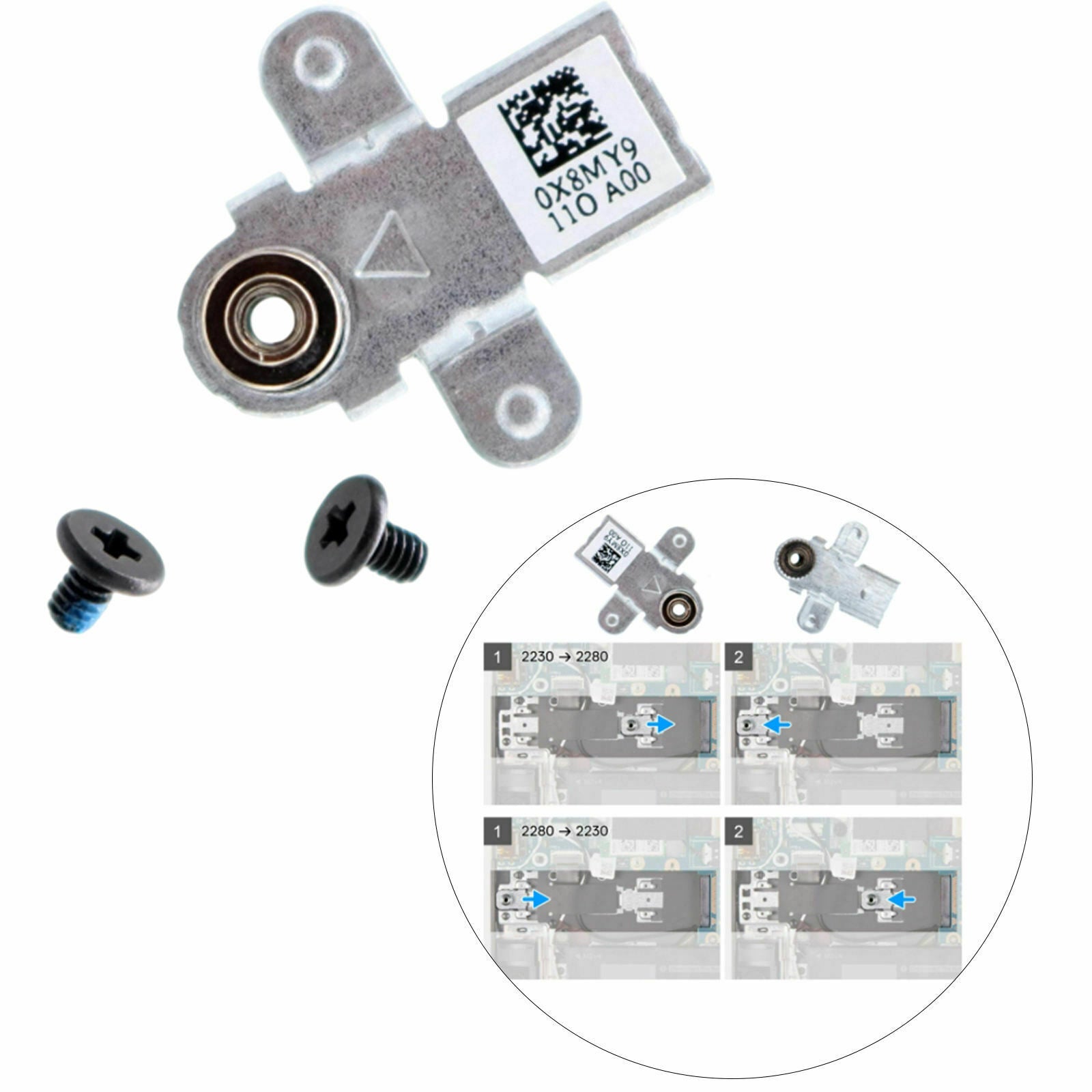 M.2 2230 2280 0x8My9 Hard Drive SSD Bracket for  G15 5510 5511 5515 2021