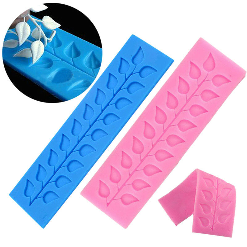 Lace Leaf Silicone Fondant Chocolate Mold Cake Decorating Mold Baking Too.l8