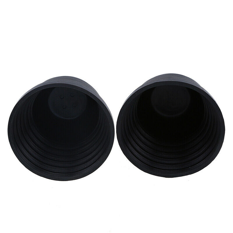 2pcs Rubber Seal Cap Dust Waterproof Housing Cover for LED HID Headlight Black