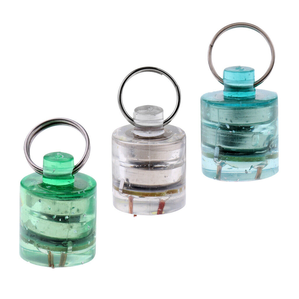 3pcs LED Fishing Lure Light Deep Sea Attractants Dropping Freshwater Saltwater