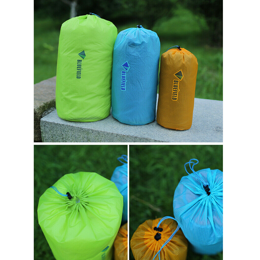 2X Waterproof Drawstring Storage Stuff Sack Dry Bag Outdoor Travel Sky blue M