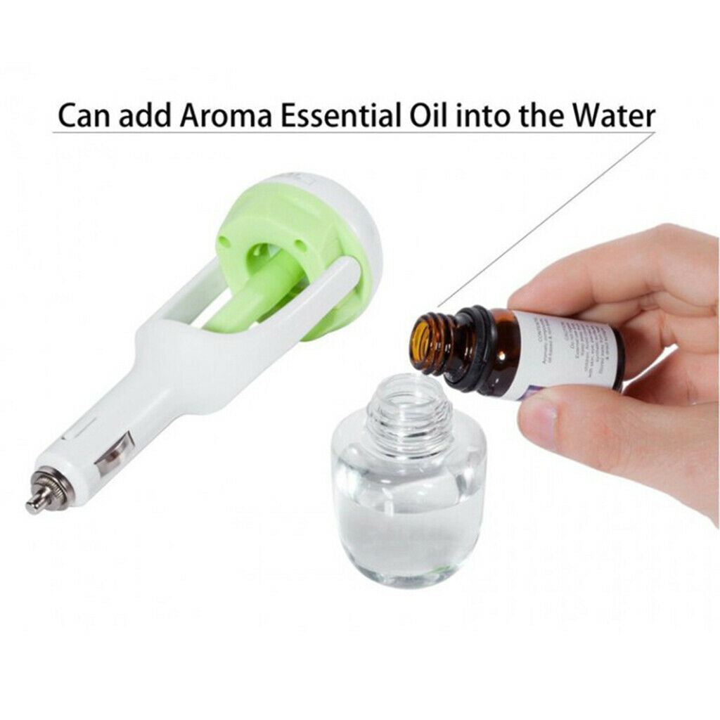 USB Mini Car Air Humidifier Aroma Essential Oil Diffuser Air Freshener Pink