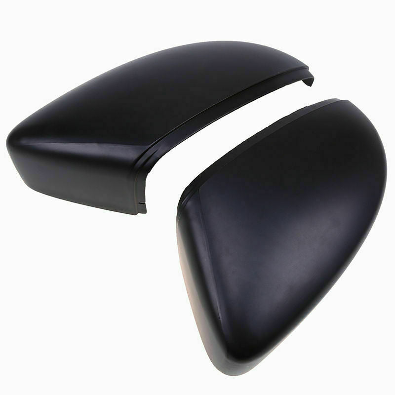 2Pcs Black Side RearView Mirror Cover For VW Beetle/CC/Eos/Jetta/Passat