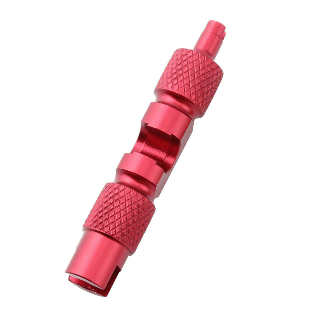 2pcs Alloy Bicycle Valve Core Removal Wrench Tire Valve Core Repair Kit Red