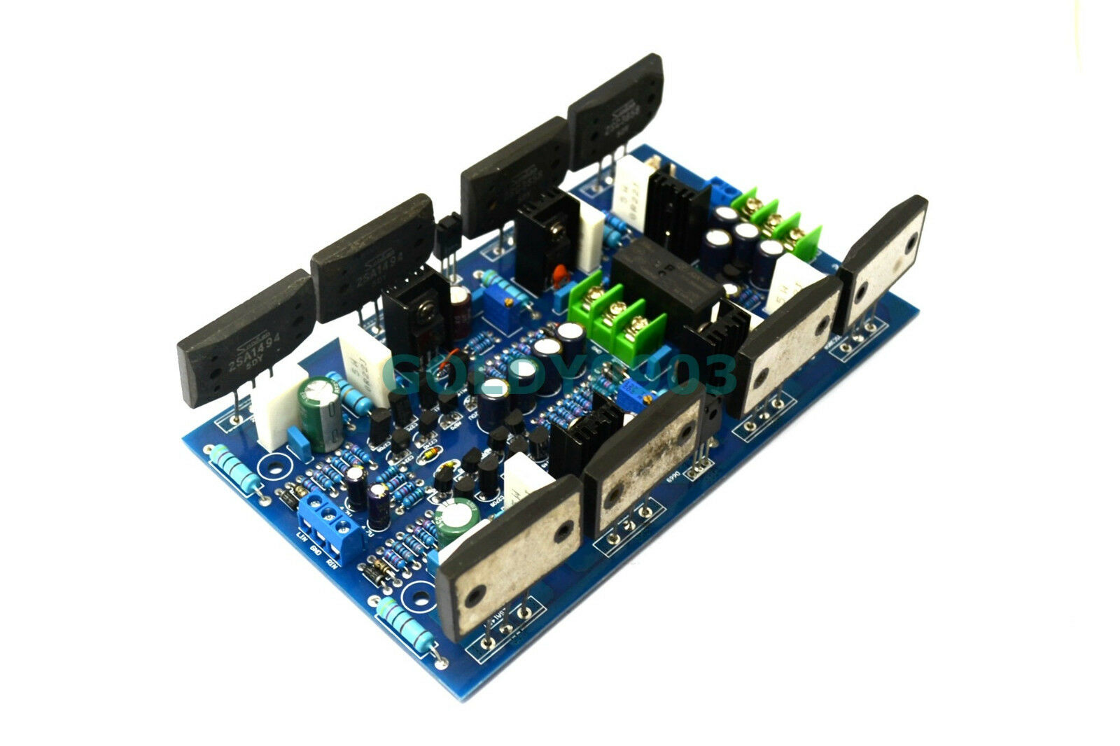 High-Power Amplifier Board 2SA1494 / 2SC3858 Dual-Channel 300W + 300W