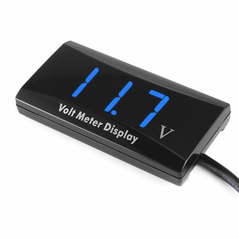 12V Digital LED Display Voltmeter Voltage Gauge Panel Meter Car Motocycle L50