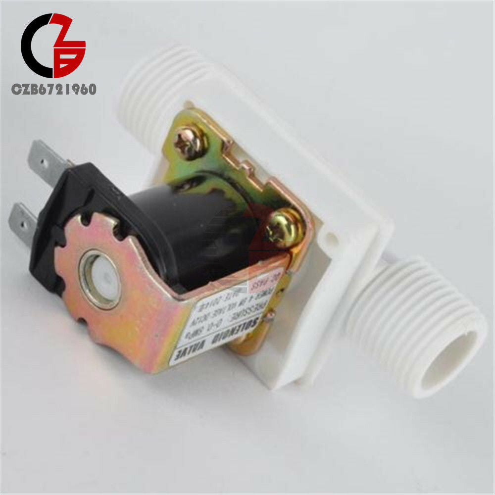 1/2" N/C Magnetic Electric Solenoid Valve Water Air Inlet Flow Switch DC 12V