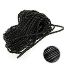 9M Black Leather Braided String Cord Chain 3MM Necklace Rope For Jewelry