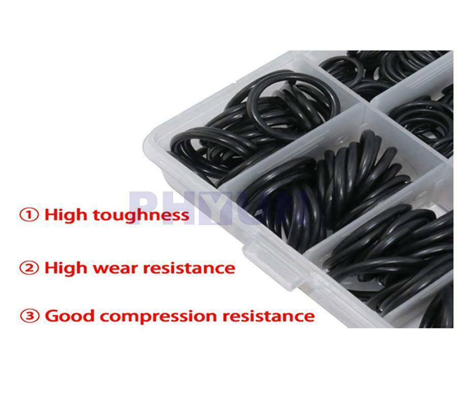 800pcs 6mm-28mmO.D. Rubber O-Ring Gasket Car Automotive Pump Seal Kit Durable