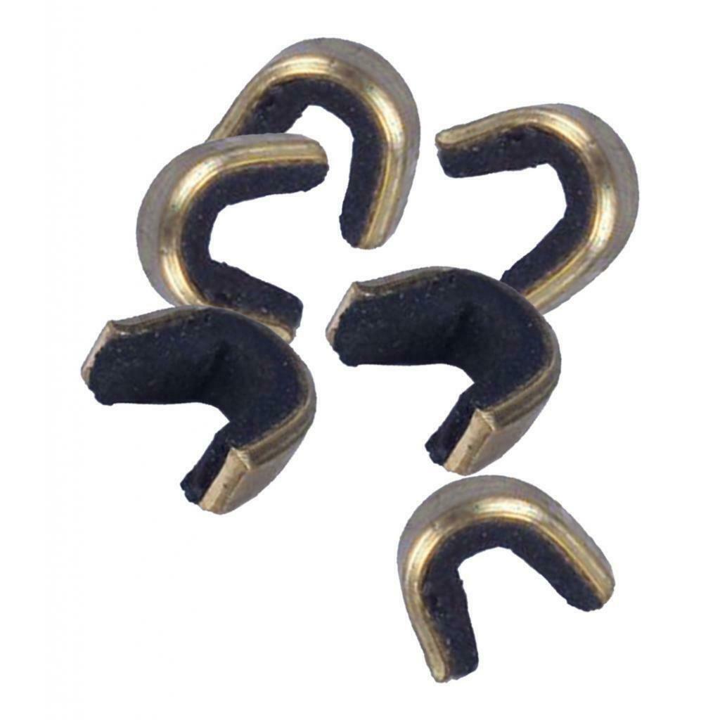 6 Packs Archery Strings Buckle Clips Nock Sets Brass Nocking Point Bow String