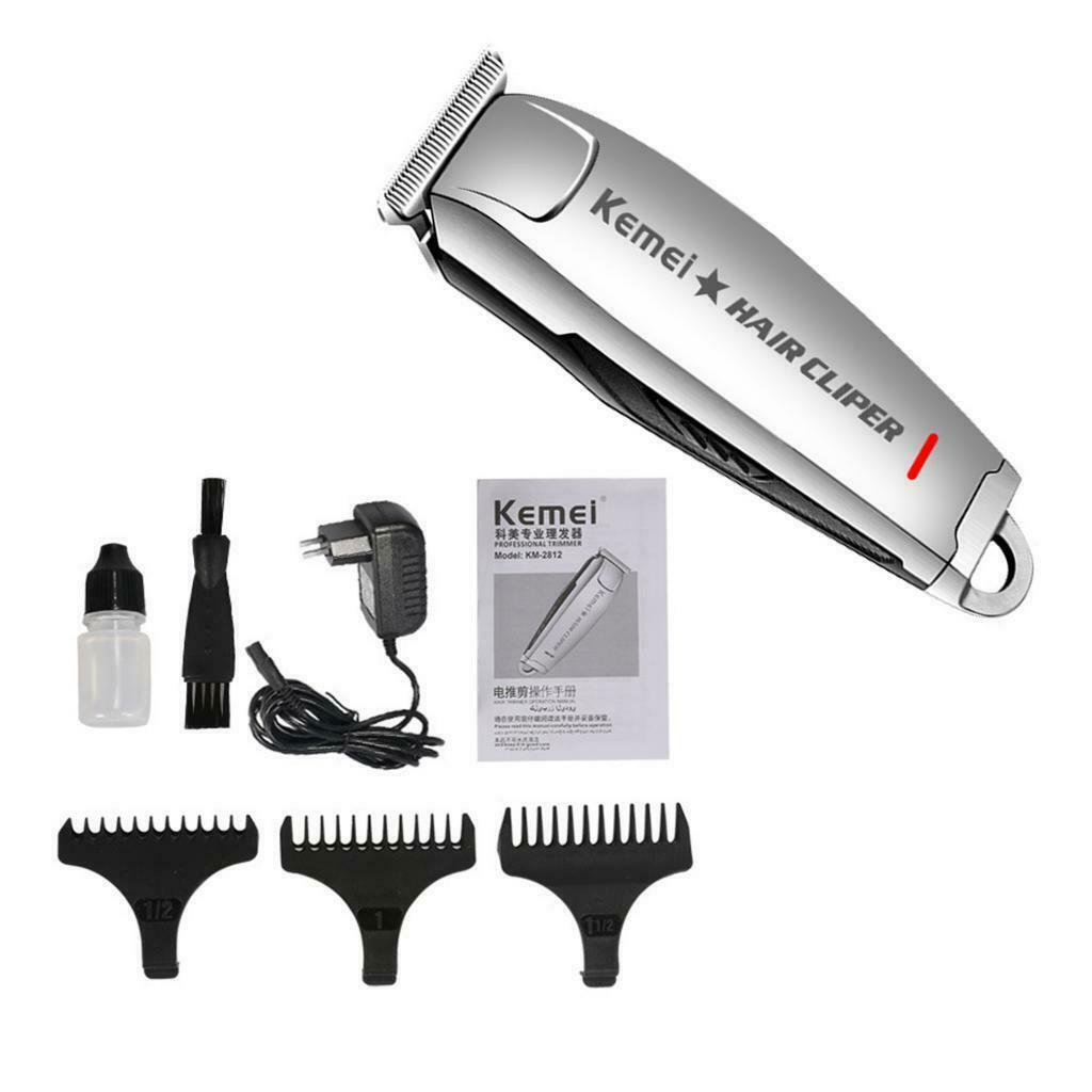 KM-2812 10W Electric Cordless Hair Styling Clipper Trimmer Cut Kit For Men