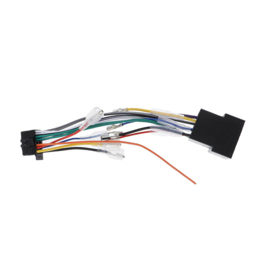 Auto Car Stereo 16Pin Radio ISO Harness Wire Plug Connector Adaptor Cable