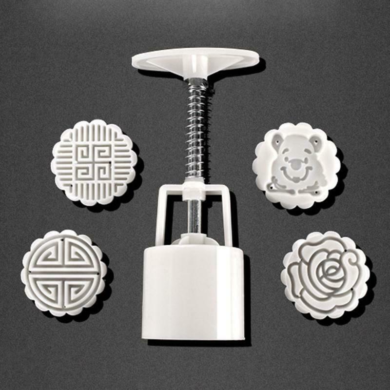 Mooncakes Molds Mooncake Cookie Moulds Cutters Hand Pressure Plastic Baking Tool