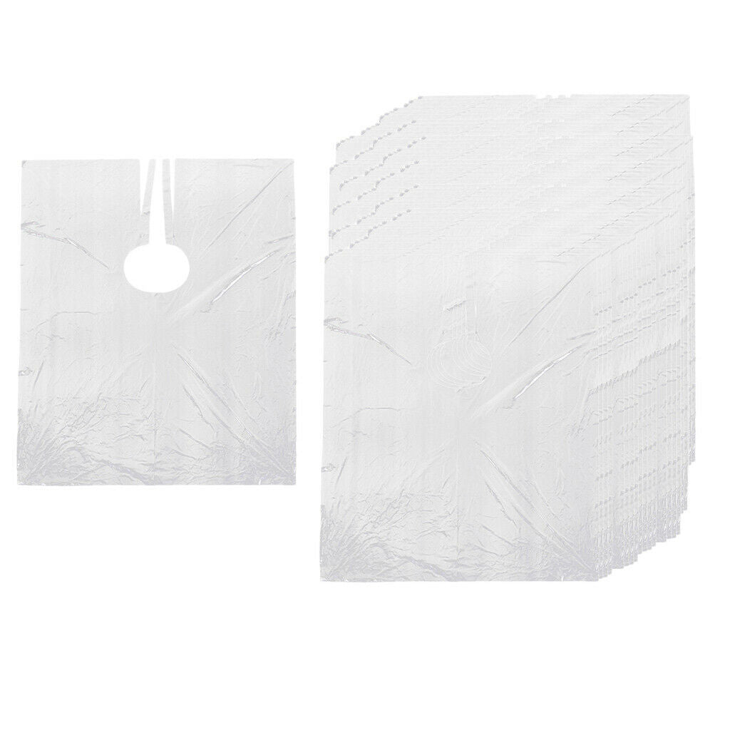300 PCS Disposable Hair Cutting Capes Gowns Stylist Apron Gown Hair Dyeing