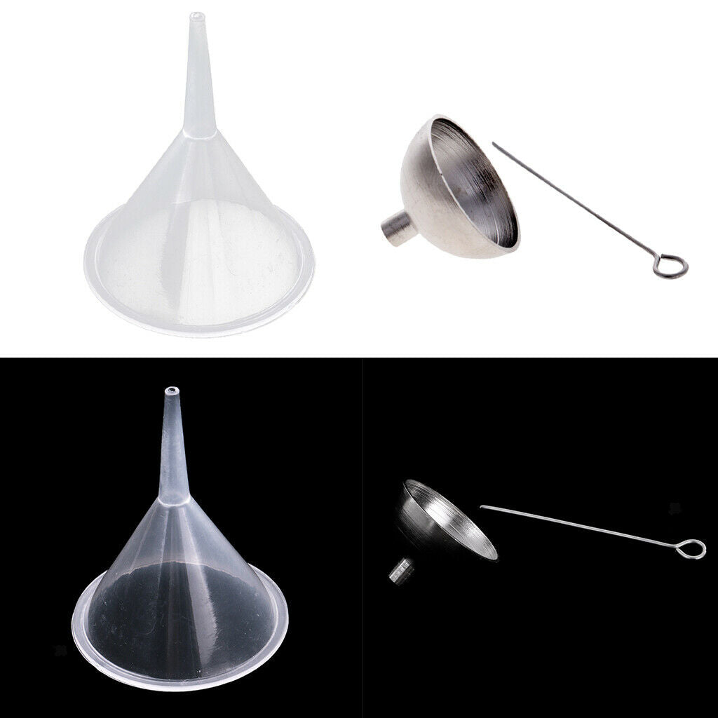 3pcs Stainless Steel & Plastic Mini Funnel Kit For Filling Urn Jewelry