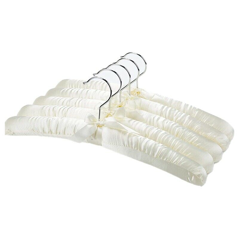 Satin Padded Hangers for Delicate Wedding Dresses Silk Hangers with Anti-RusJ9N7