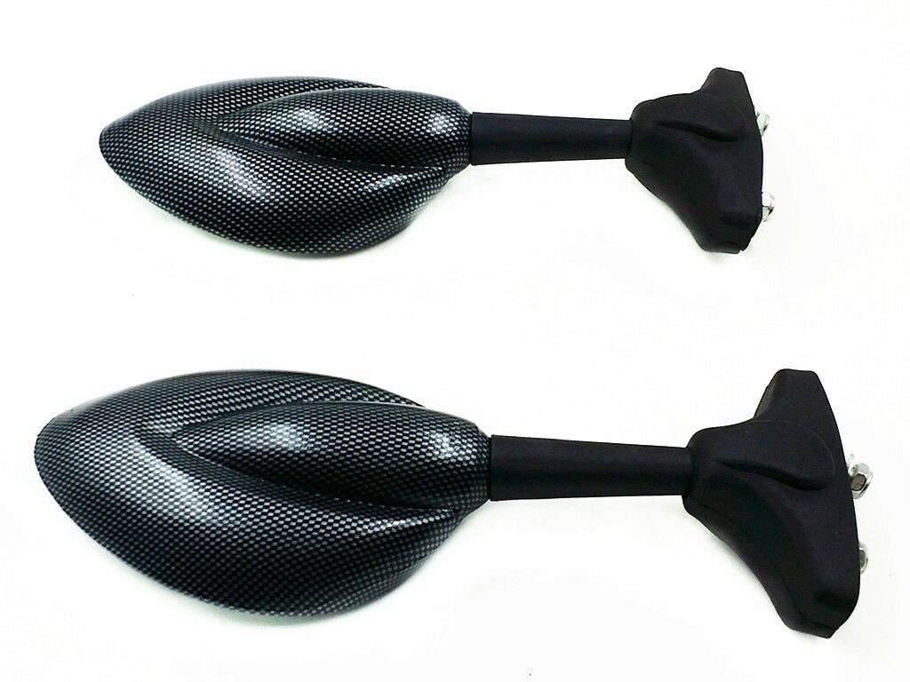 Carbon Sport Rear View Side Mirrors For Triumph Ducati Daytona TT600 Trophy 1200