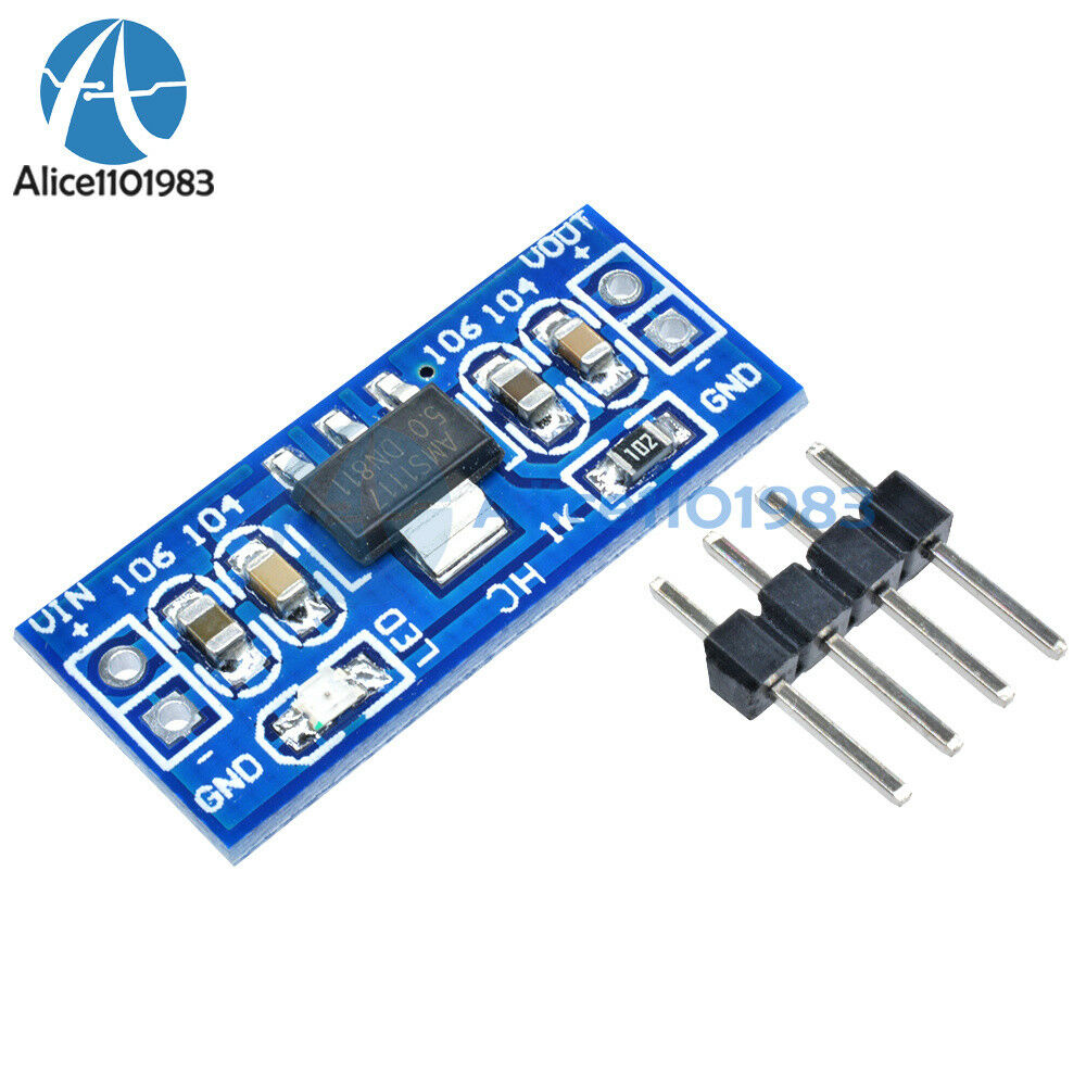 10PCS 6.0V-12V to 5V AMS1117-5.0V Power Supply Module AMS1117-5.0