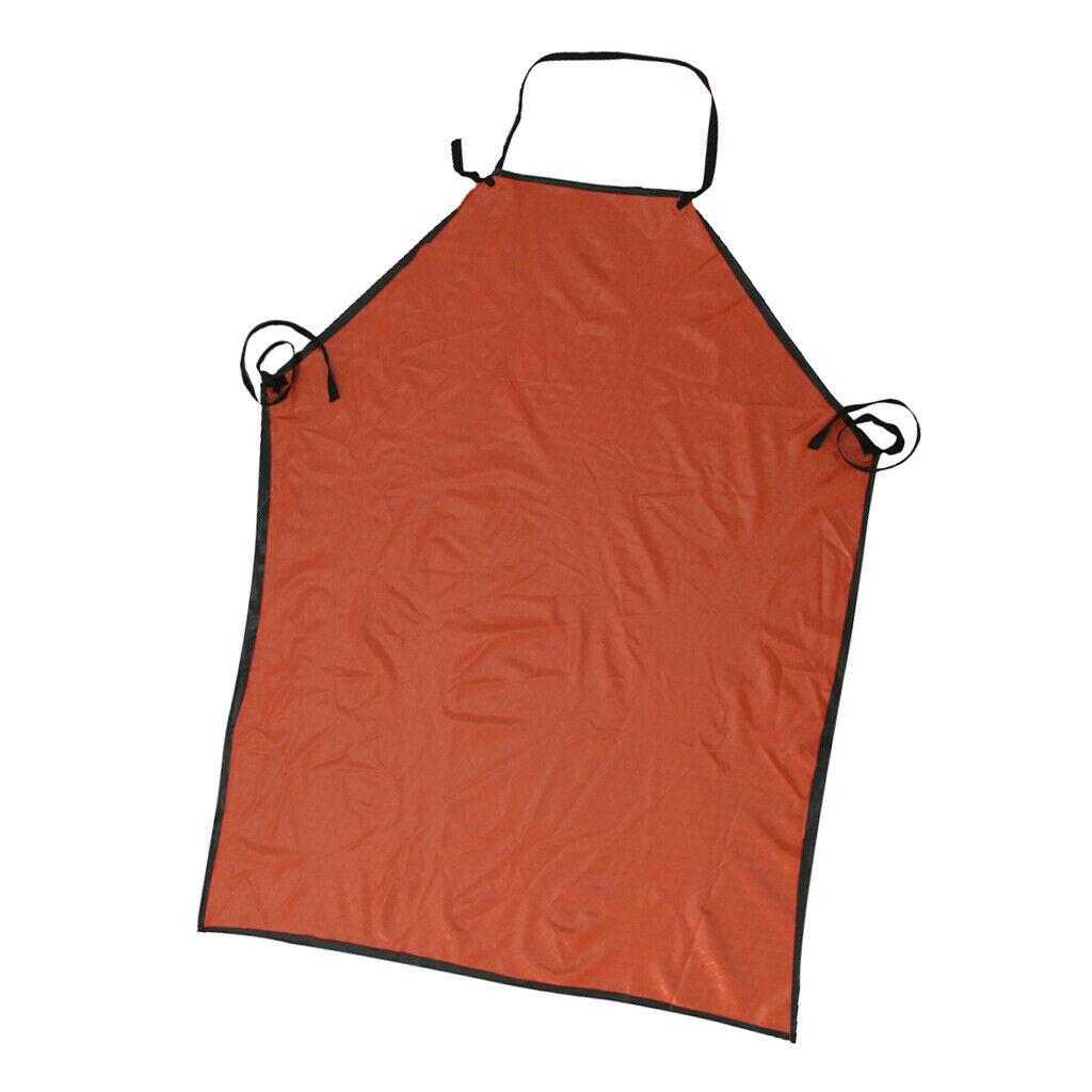 2xWaterproof PU Apron Home Kitchen Cooking Laboratory Apron 120cm