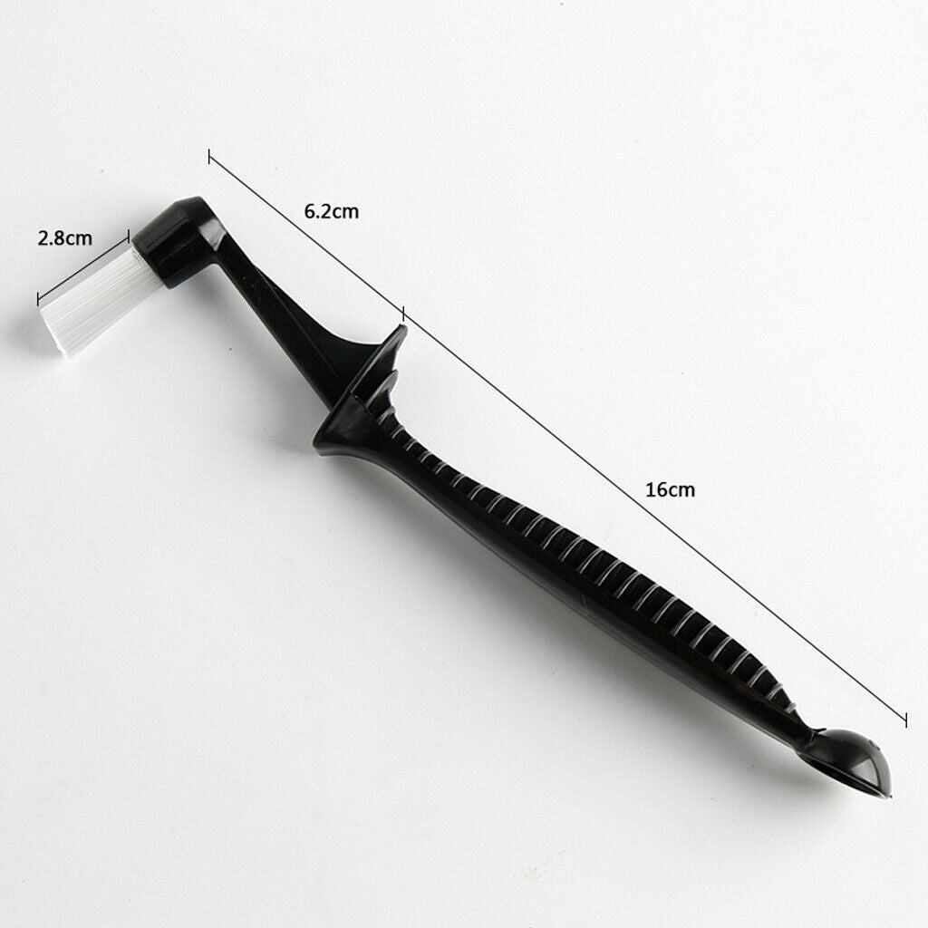 2Pcs Coffee Machine Brush Cleaner Nylon Espresso Brush with Spoon,Unique Design