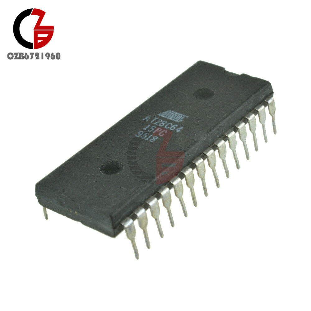 10PCS ATMEL AT28C64-15PC AT28C64-15PI DIP-28 Microcontroller IC