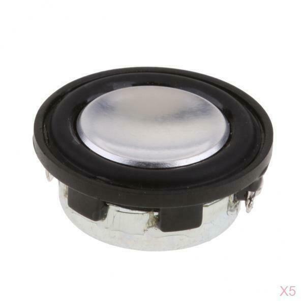 5Pcs Stereo Audio Speaker 1" Full-range DIY Loudspeaker Accessory Black