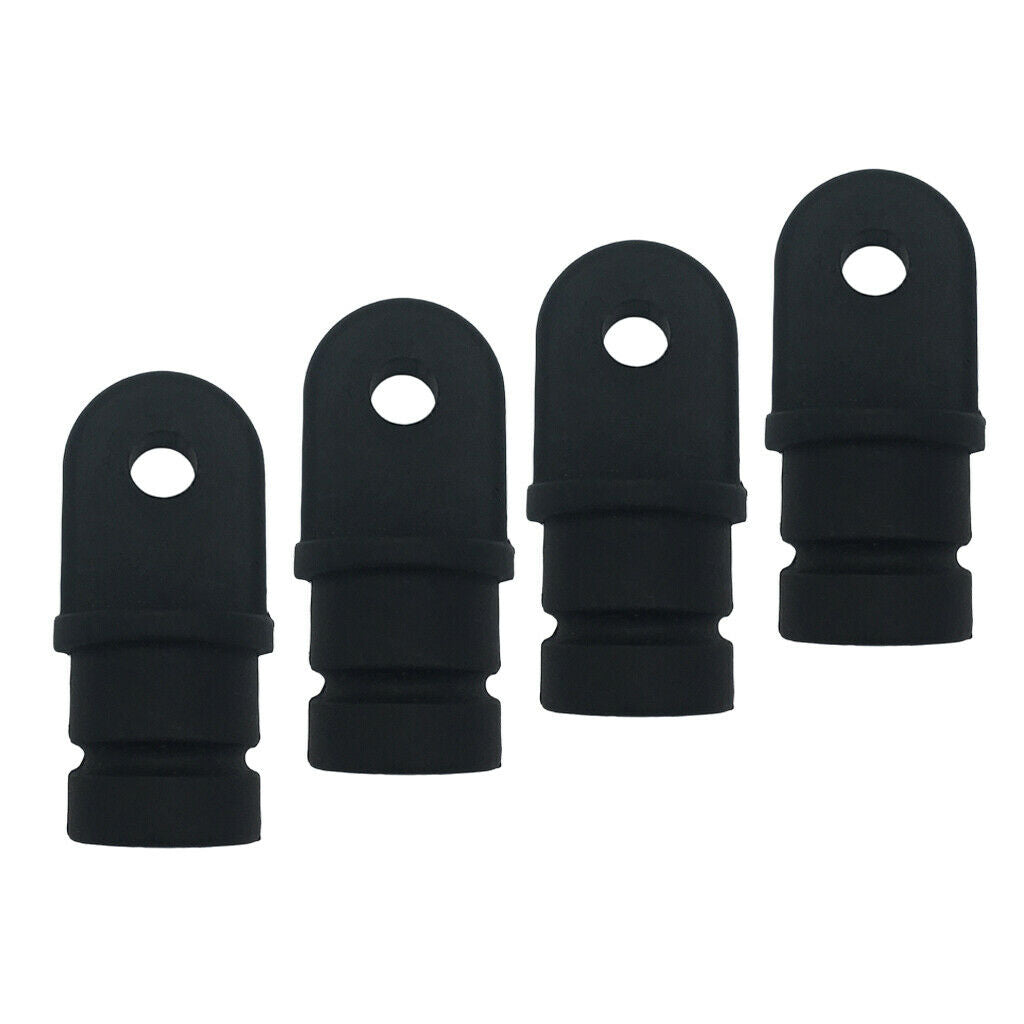 4Pcs New 3/4" Internal Eye End Tubes Boat Bimini Top Hardware Kit Black
