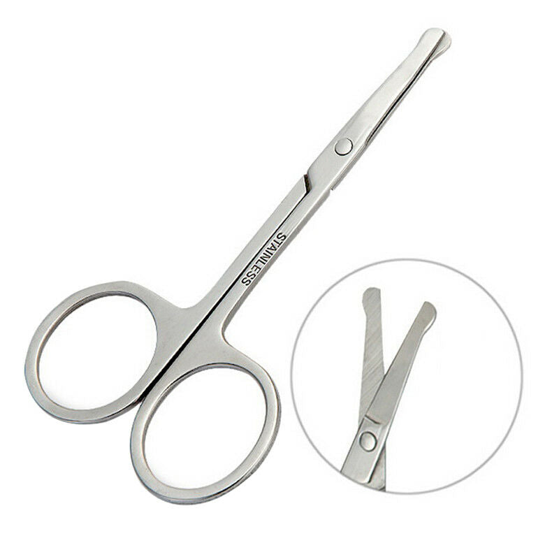 makeup scissors small nose hair cut manicure make-up eyebrow with round&.DD