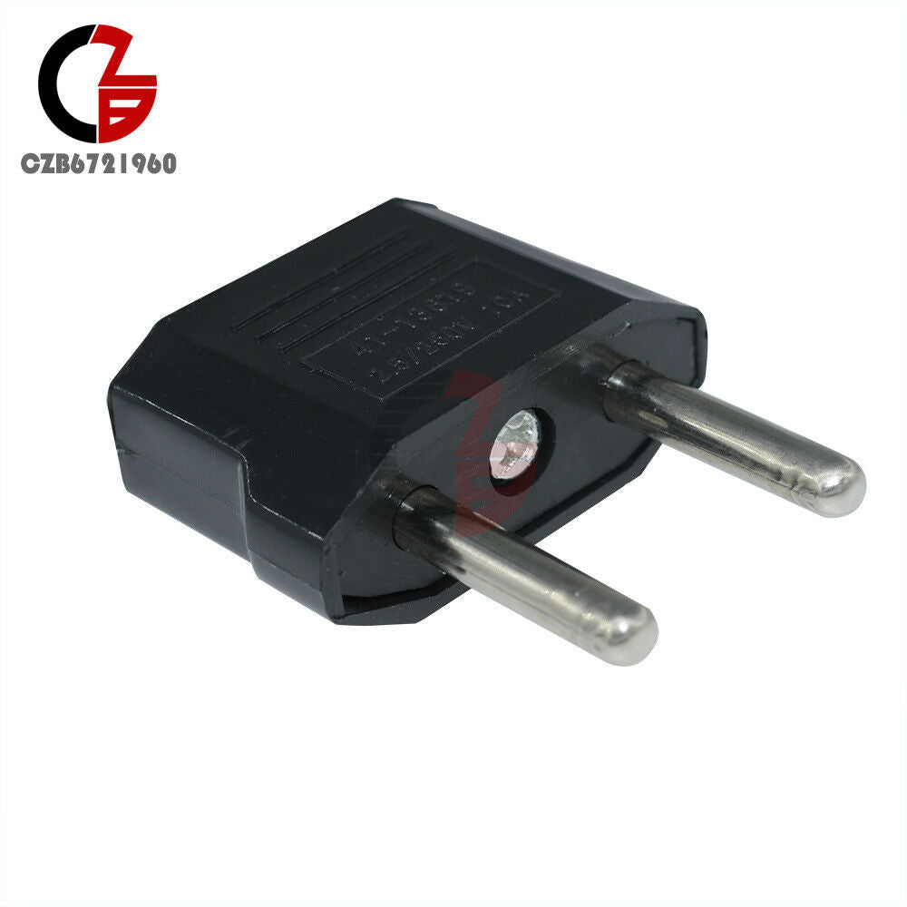 5Pcs US/USA to European Euro EU Travel Charger Adapter Plug Outlet Converter