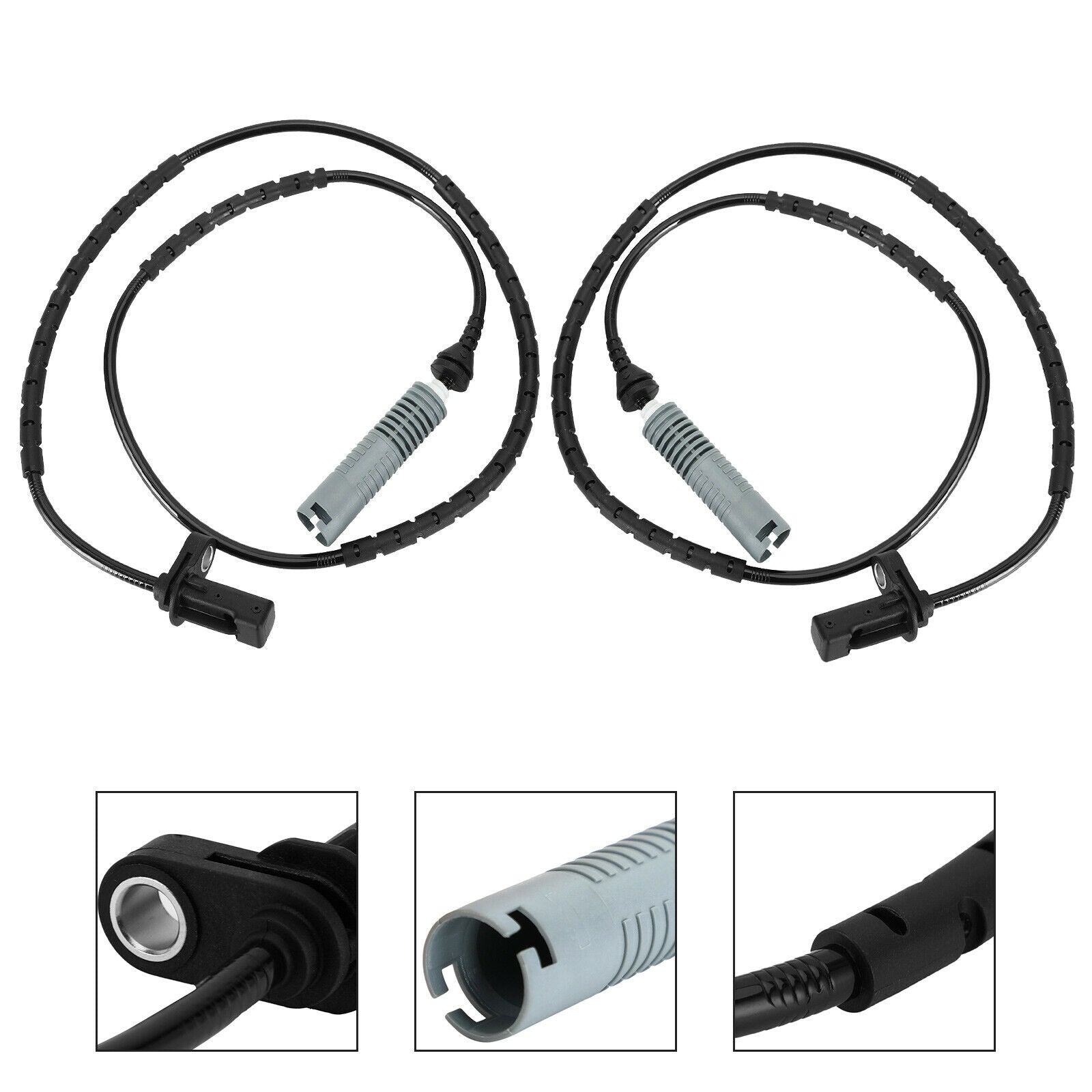 2pcs 34526762466 Rear Wheel ABS Speed Sensor For BMW 1&3 Series E88 E90 2005-14