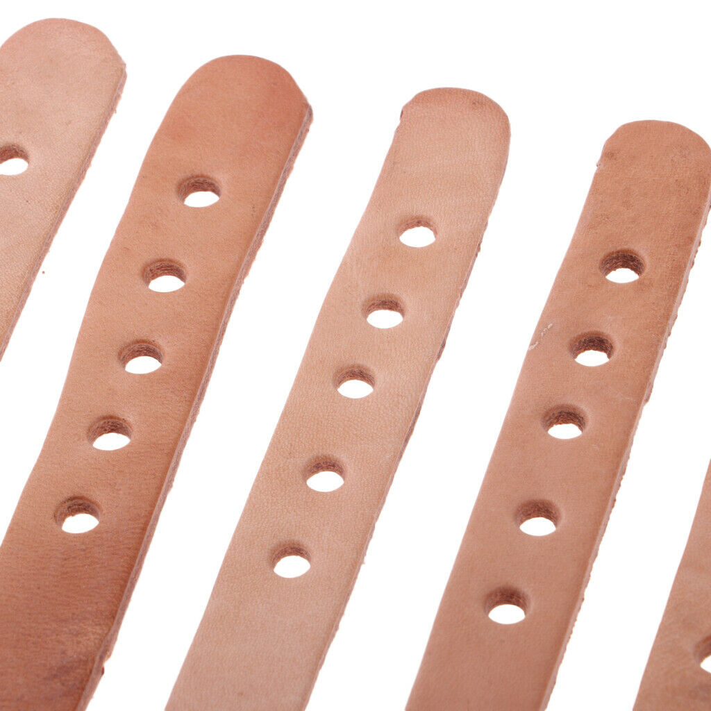 6pcs Pool Eight Ball Billiard Table Pocket Rail Track Slide Leather Belt Set