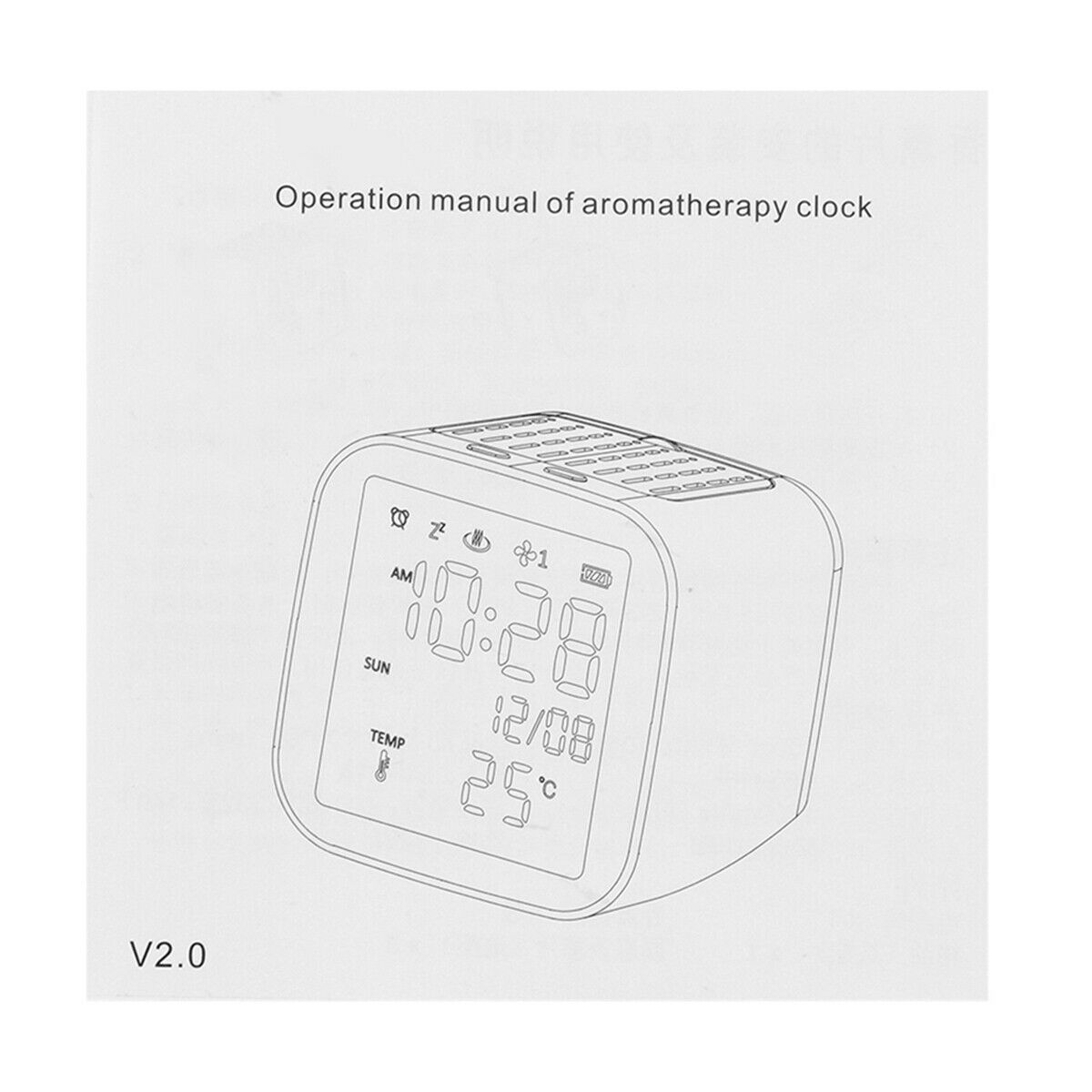 Digital Perpetual Calendar Thermometer Clock Temperature Essential Oil Diffuser