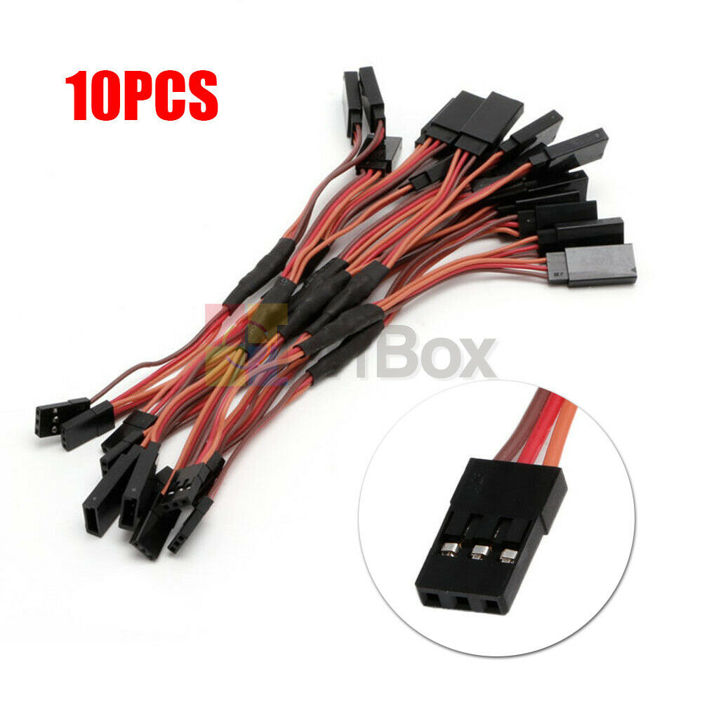 10Pcs 150mm Servo RC Y Style Male to Female JR Wire Cord Extension Lead Cable