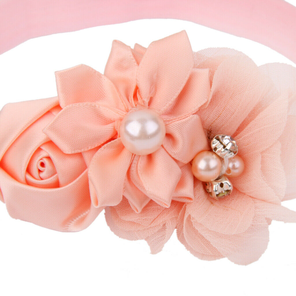 2 Pieces Baby Girls Flower Headband Elastic Headwear Hair Photography