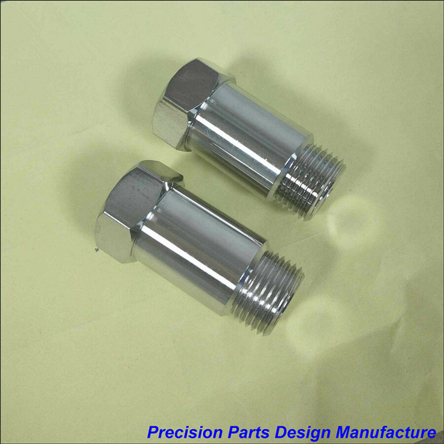 45mm Nickel Plated Straight O2 Oxygen Sensor Extension Spacer CEL Fix- M18x1.5