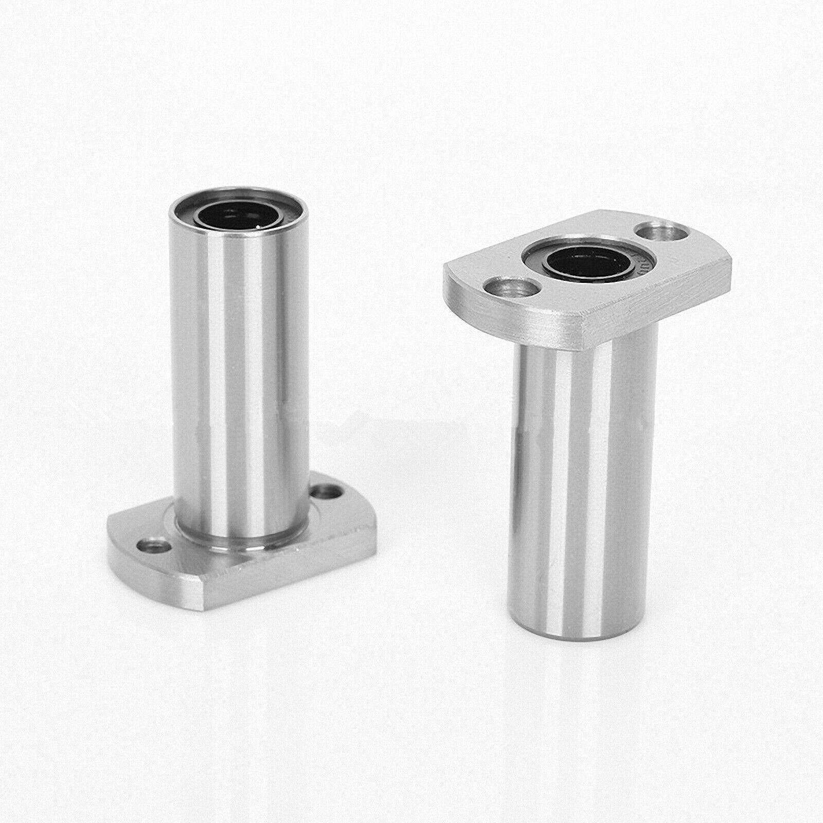 2Pcs LMH8LUU Long Oval Flange Linear Motion Bearing For CNC Router Parts [M_M_S]