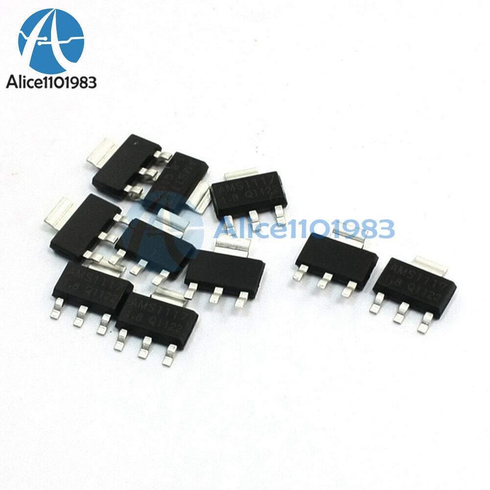 20PCS AMS1117-1.8 AMS1117 LM1117 1.8V 1A SOT-223 Voltage Regulator 1117V1.8