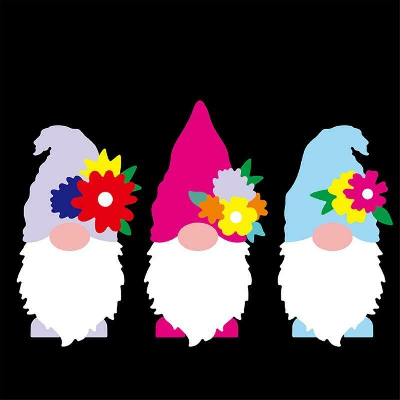 Flower Gnome Metal Cutting Dies Stencil DIY Scrapbook Album Paper Card Template