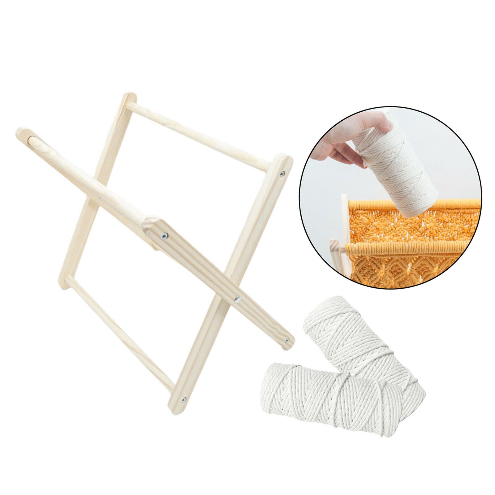 Macrame Magazine Rack DIY Assemble Storage Holder Home Organizer Desk Decors