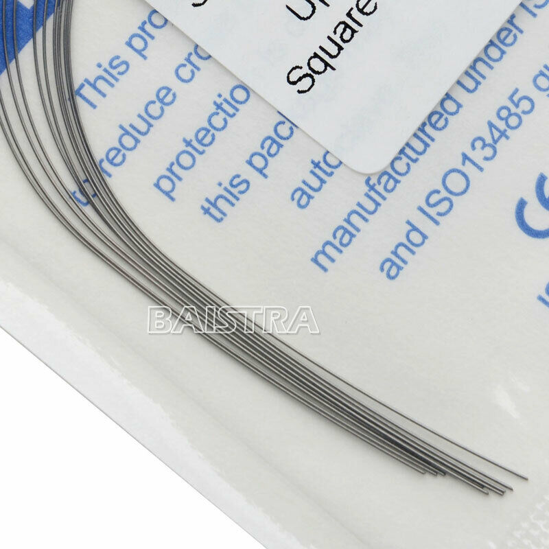 100X Dental Orthodontic Super Elastic Niti Arch Wire Square Round 012Upper