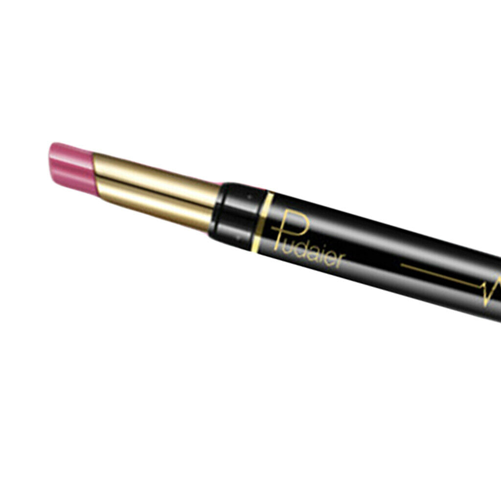 Double Head Long Lasting Waterproof Lipstick Pen Matte Lip Liner Make Up 14