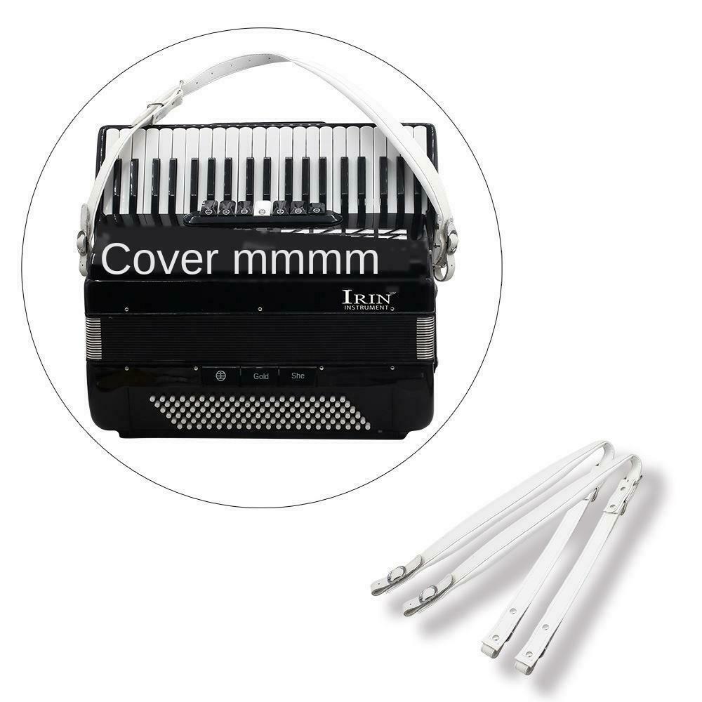 1 Pair Leather Accordion Straps Adjustable Straps Protection Belts White