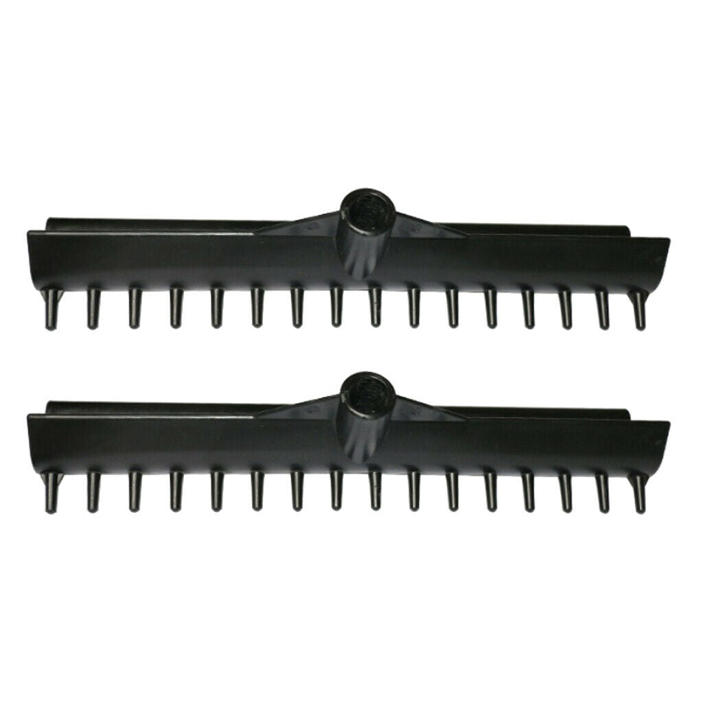 2Pcs Golf Bunker Rake Head Golf Sand Trap Caddie Rakes for Garden Landscape Laws