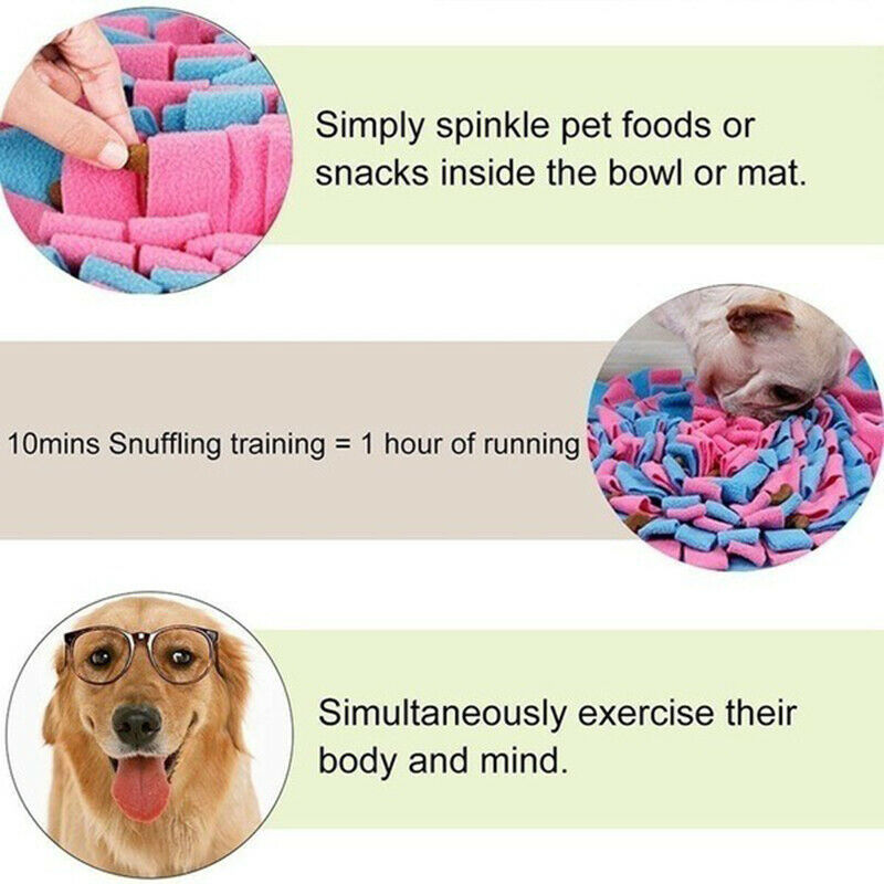 Popular Interactive Dog Toys-Pet Snuffle Mat Wooly Feeding Traning Mat TdJCA TL