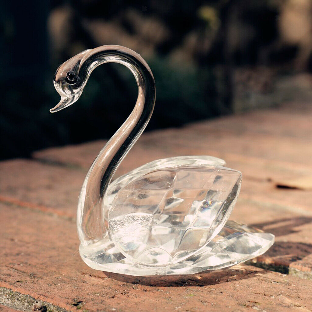 Artificial Crystal Rhinestone Swan Table Centerpieces in Package Box 2.56 x 2.36
