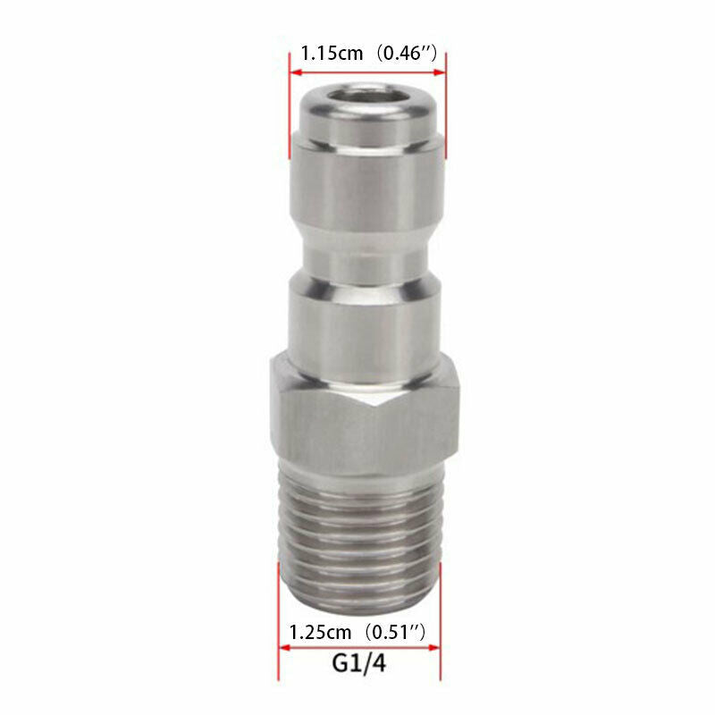 Pressure Washer Snow Foam Lance Adapter Car Nozzle Hose Fitting G1/4 M14x WL SJ