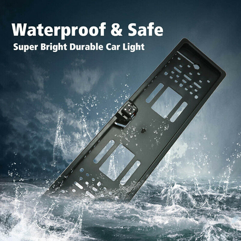 EU Car License Plate Frame Rear View Reverse Backup Park Night Vision CameraBDA