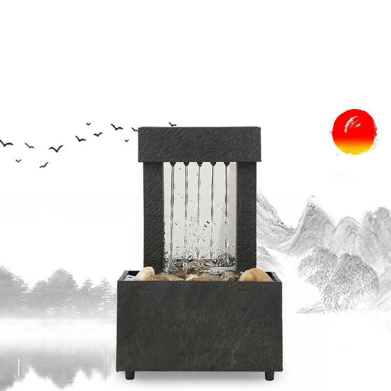 Waterfall Scene Tabletop Feng Shui Meditation Waterfall Fountain Tabletop DeBDA