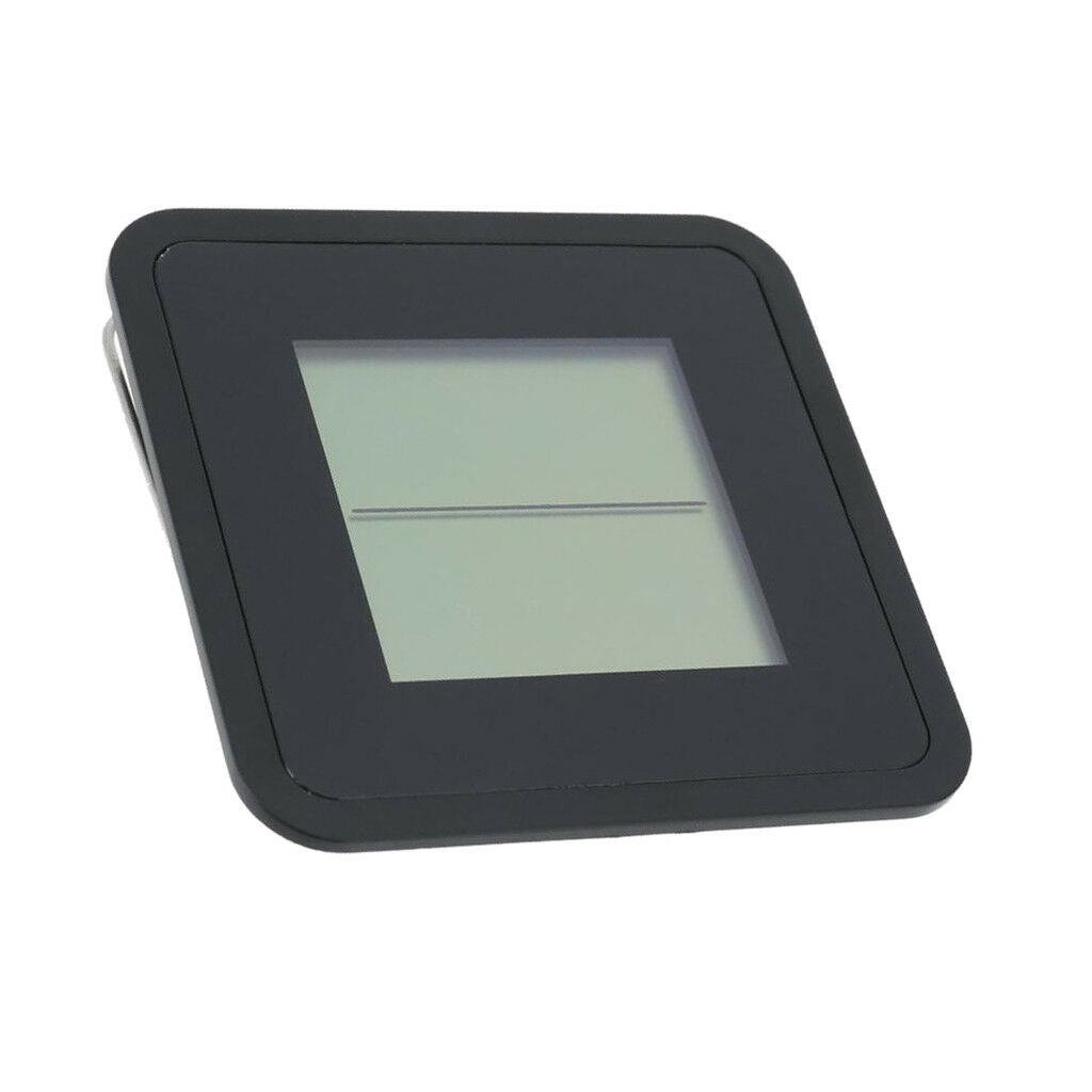 Indoor Plastic Thermometer Hygrometer Clock Room LCD Display 12/24h