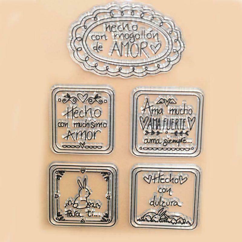 Rabbit Silicone Clear Seal Stamp DIY Scrapbooking Embossing Photo Album Decor